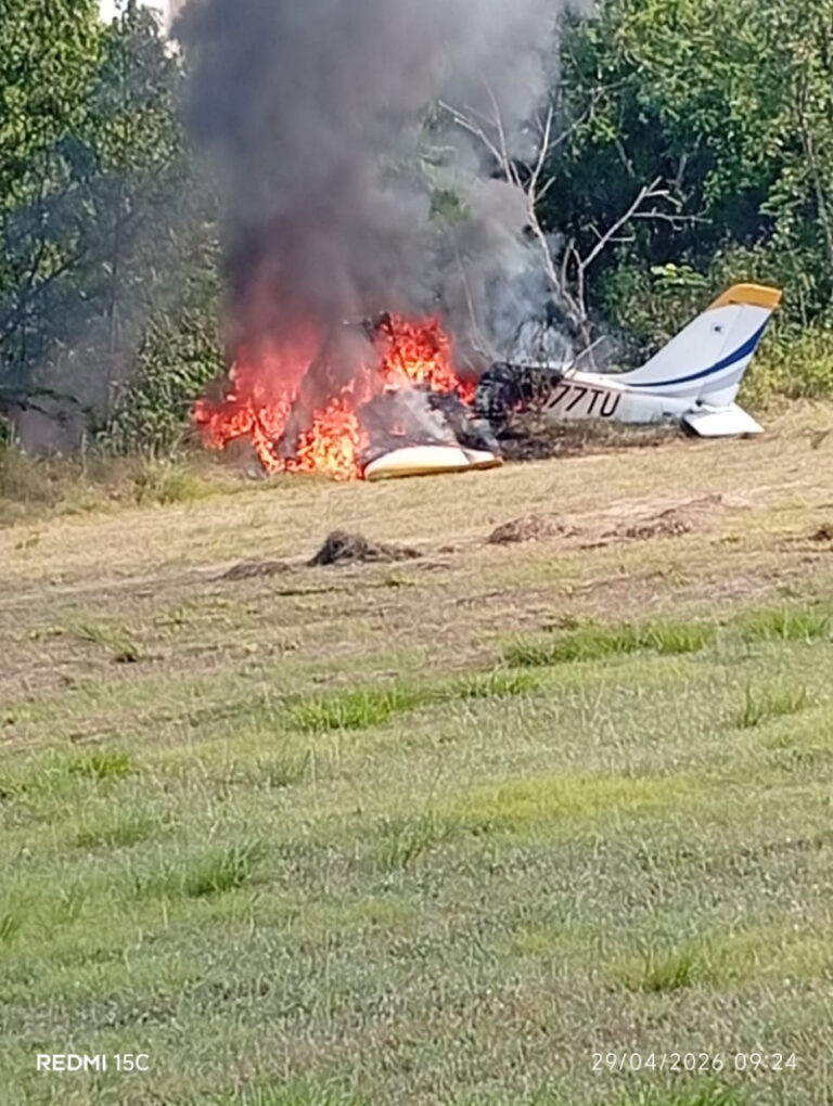 Accidente aéreo en Dajabón deja dos heridos; inician investigación