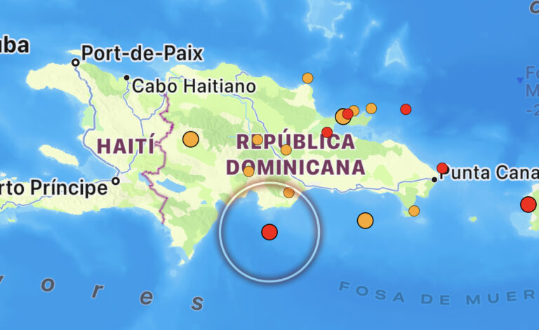 Nuevo temblor frente al litoral sur dominicano: el movimiento alcanzó magnitud 3.7.